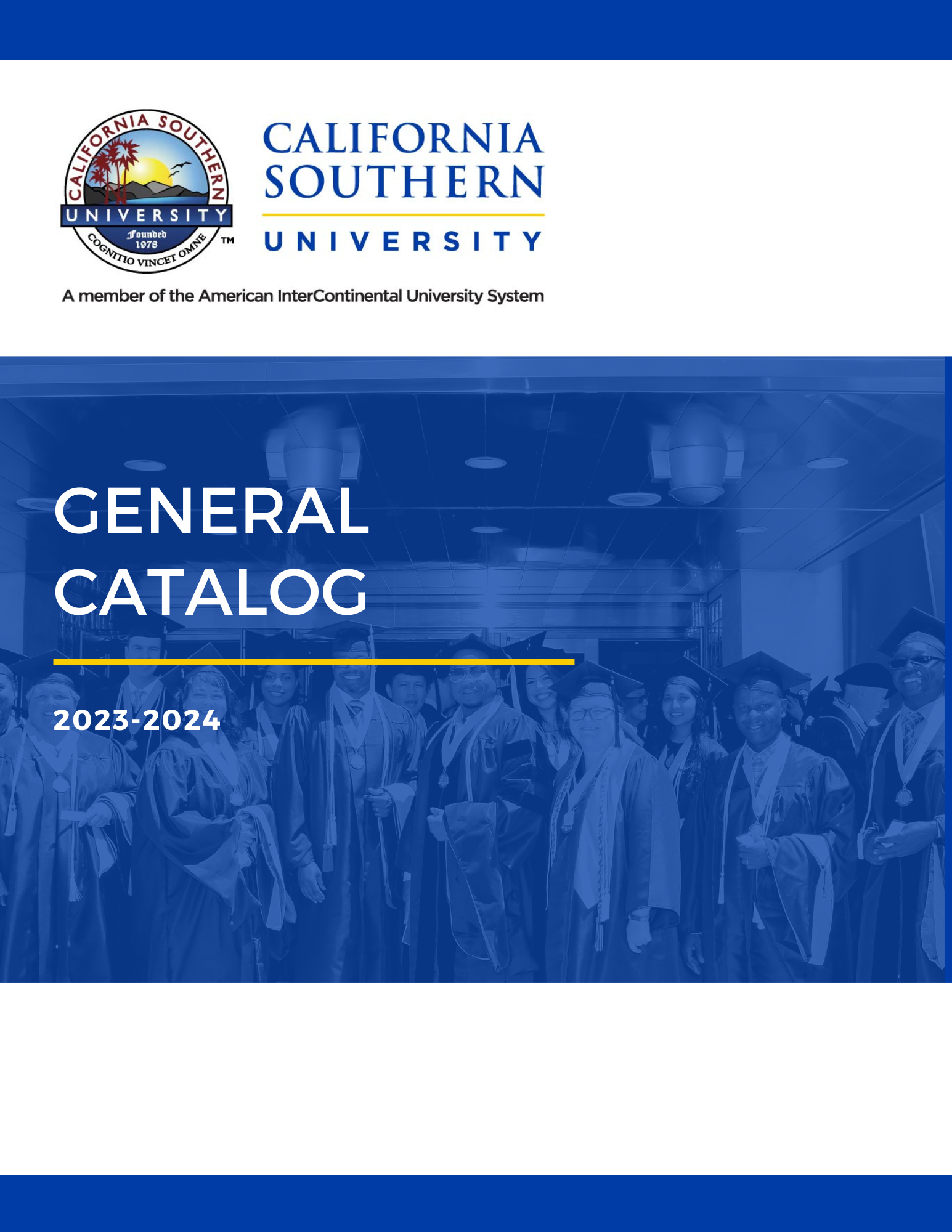 California Southern University General Catalog 2023-2024